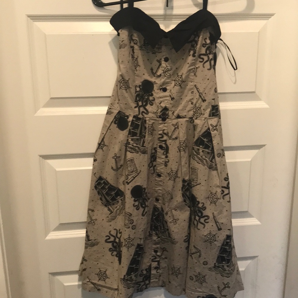 Sourpuss Halter ‘50’s Style Nautical Theme Dress